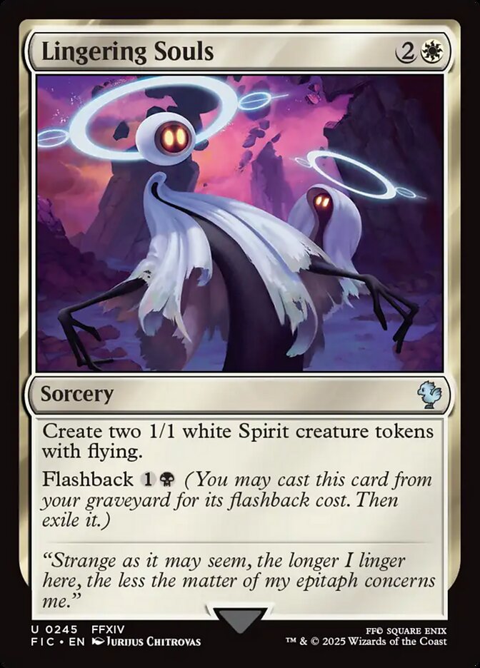 MTG Card Title: Lingering Souls FIC/245