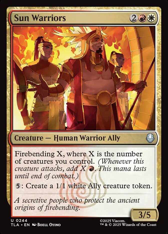 MTG Card Title: Sun Warriors TLA/244