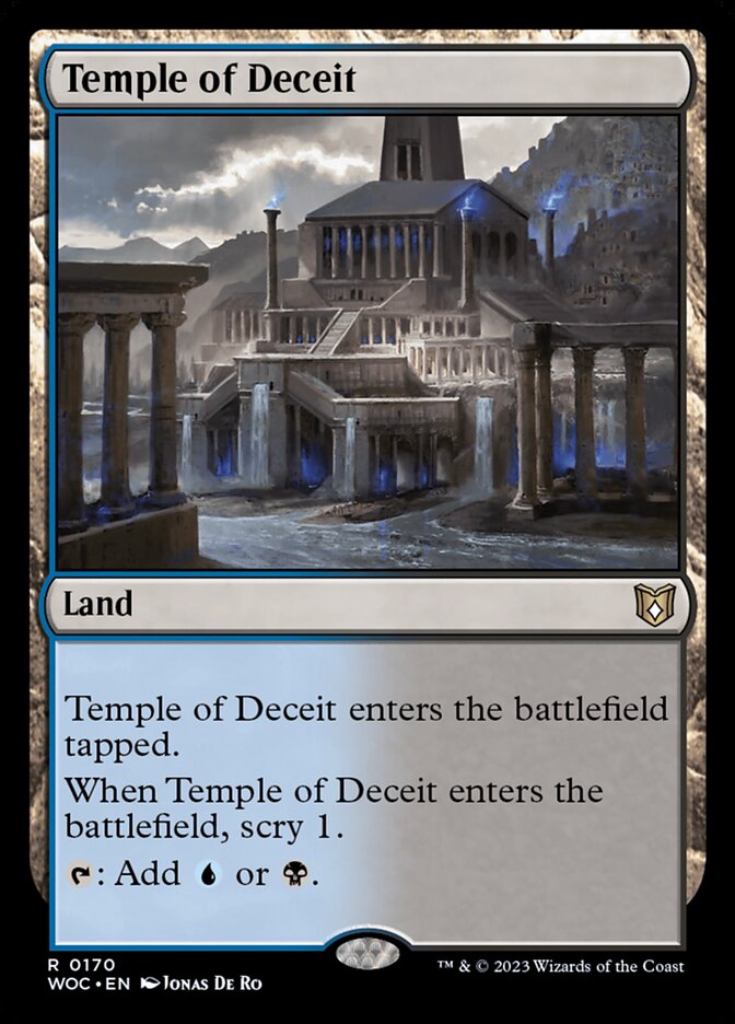 MTG Card Title: Temple of Deceit WOC/170