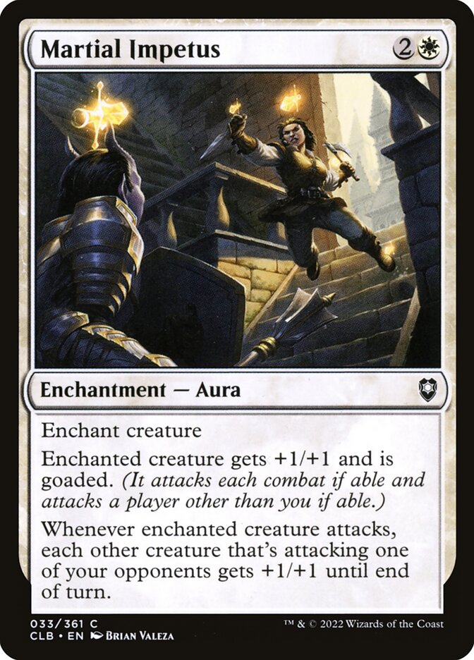 MTG Card Title: Martial Impetus CLB/33