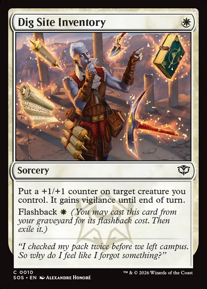 MTG Card Title: Dig Site Inventory SOS/10