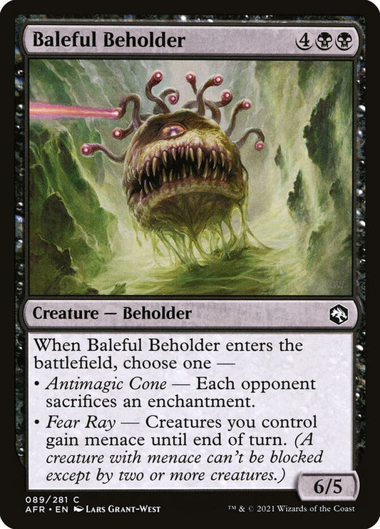 MTG Card Title: Baleful Beholder AFR/89
