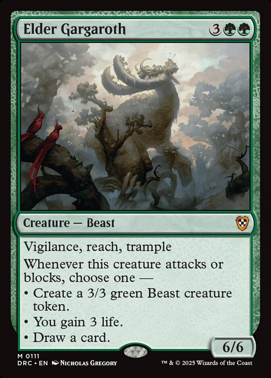 MTG Card Title: Elder Gargaroth DRC/111
