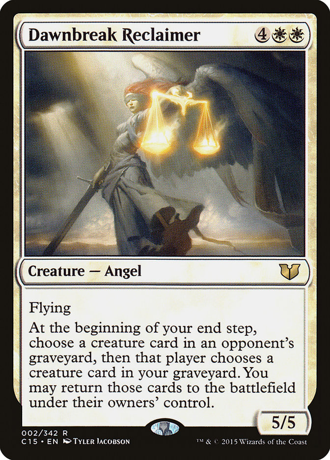 MTG Card Title: Dawnbreak Reclaimer C15/2