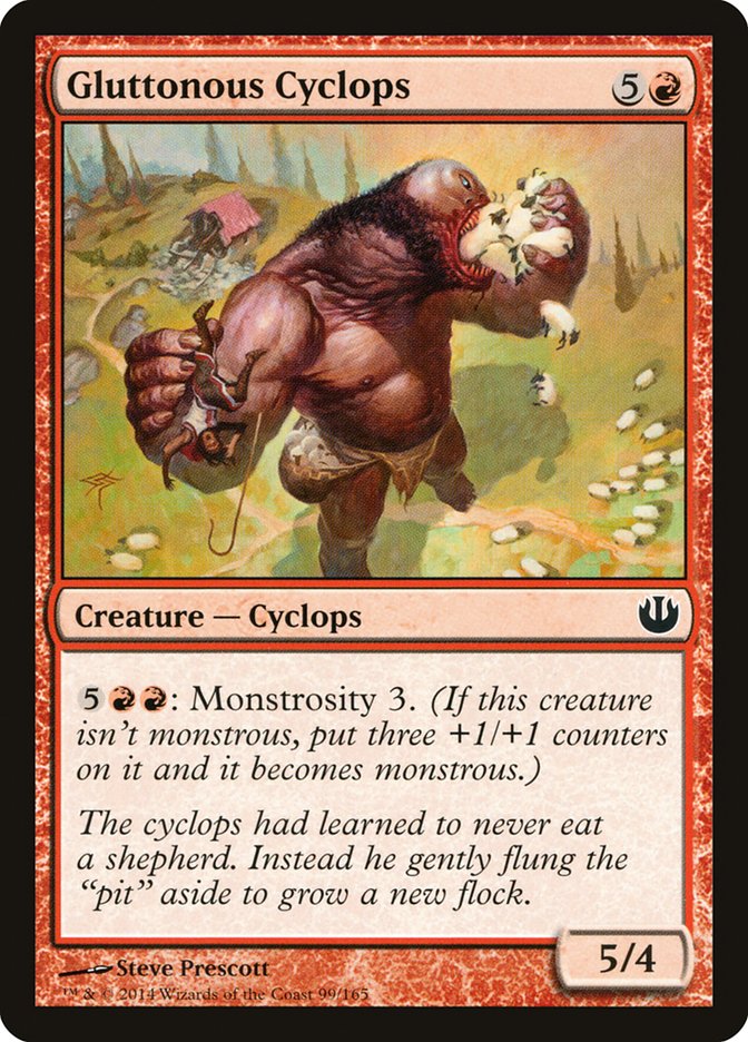 MTG Card Title: Gluttonous Cyclops JOU/99