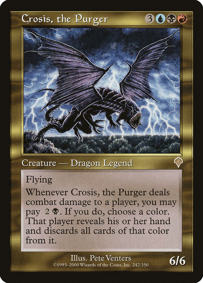MTG Card Title: Crosis, the Purger INV/242
