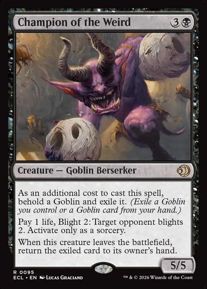 MTG Card Title: Champion of the Weird ECL/95