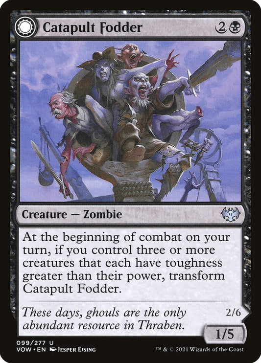 MTG Card Title: Catapult Fodder // Catapult Captain VOW/99