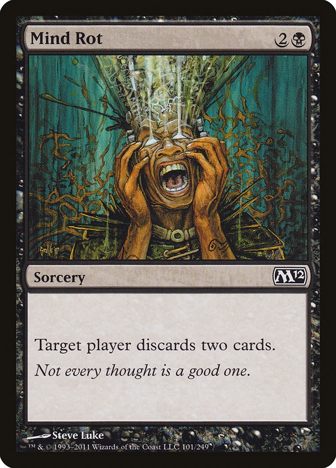 MTG Card Title: Mind Rot M12/101
