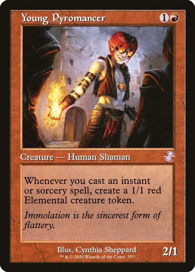 MTG Card Title: Young Pyromancer TSR/353