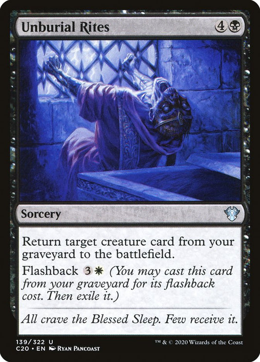 MTG Card Title: Unburial Rites C20/139