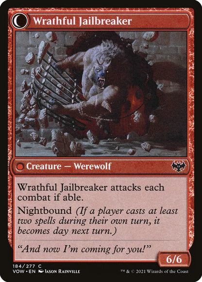 Weary Prisoner // Wrathful Jailbreaker VOW/184