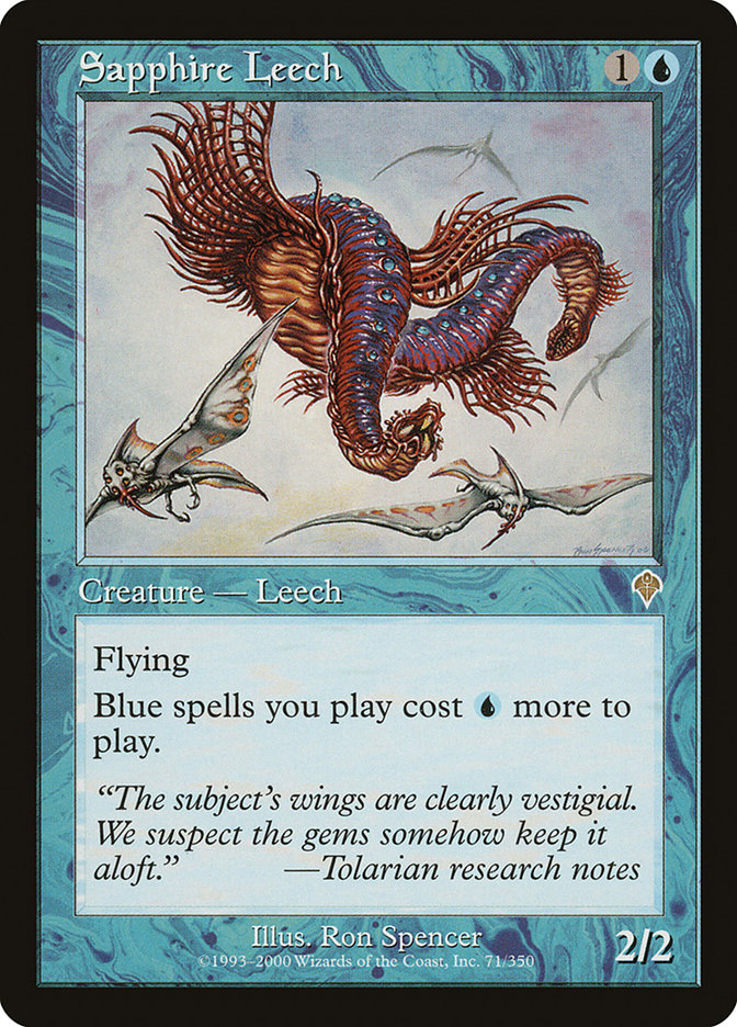 MTG Card Title: Sapphire Leech INV/71