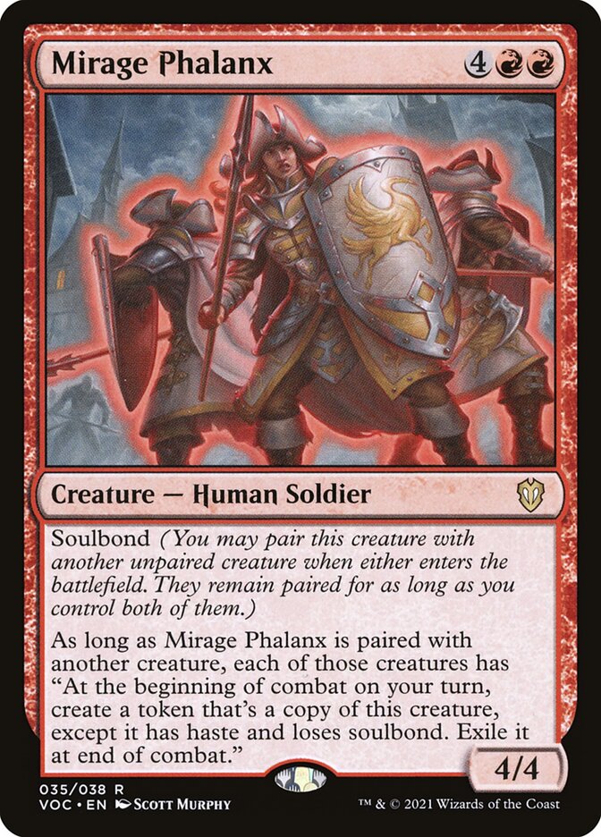 MTG Card Title: Mirage Phalanx VOC/35