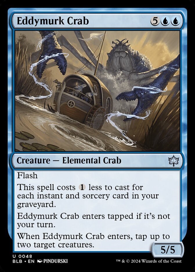 MTG Card Title: Eddymurk Crab BLB/48