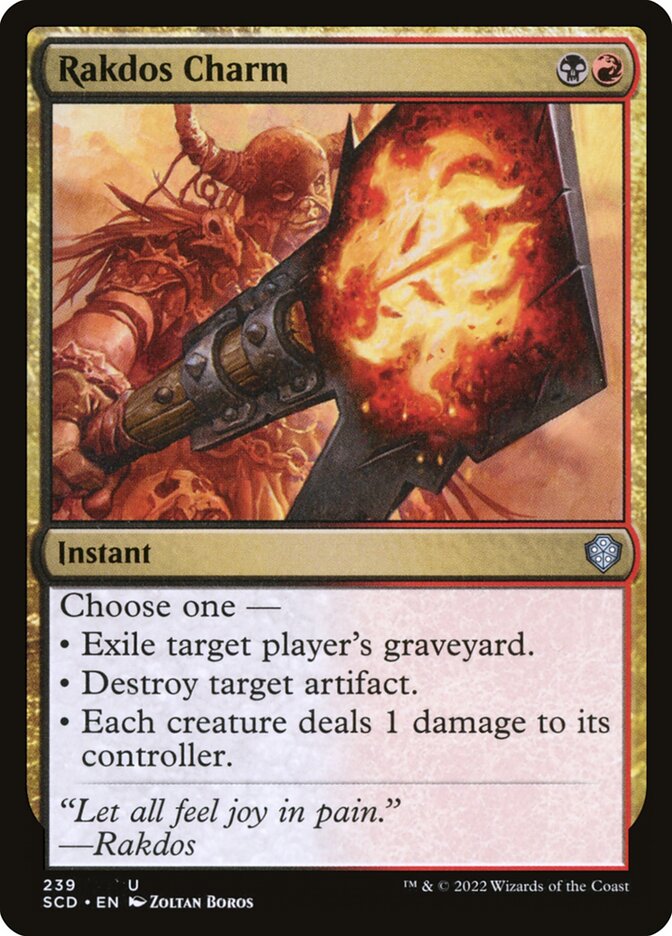 MTG Card Title: Rakdos Charm SCD/239