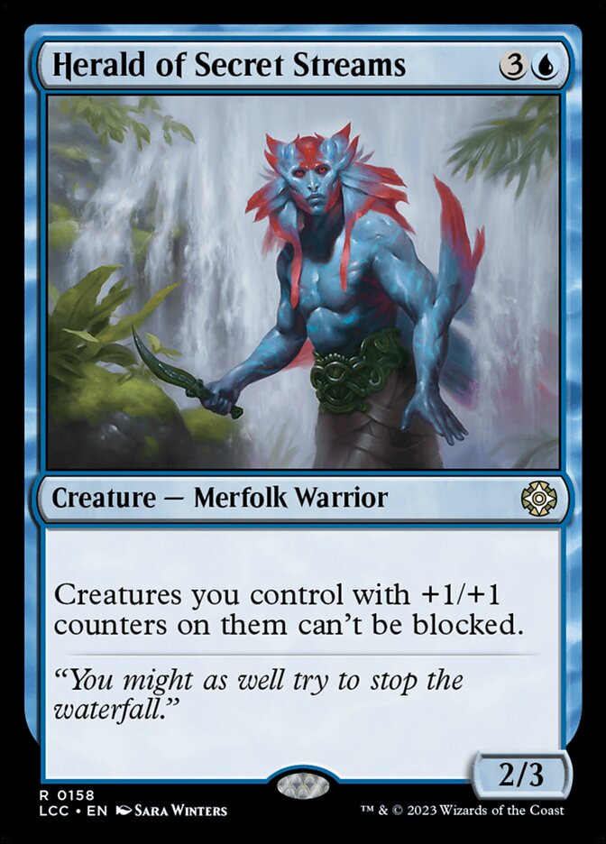 MTG Card Title: Herald of Secret Streams LCC/158