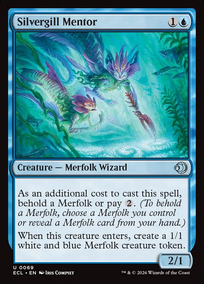 MTG Card Title: Silvergill Mentor ECL/69