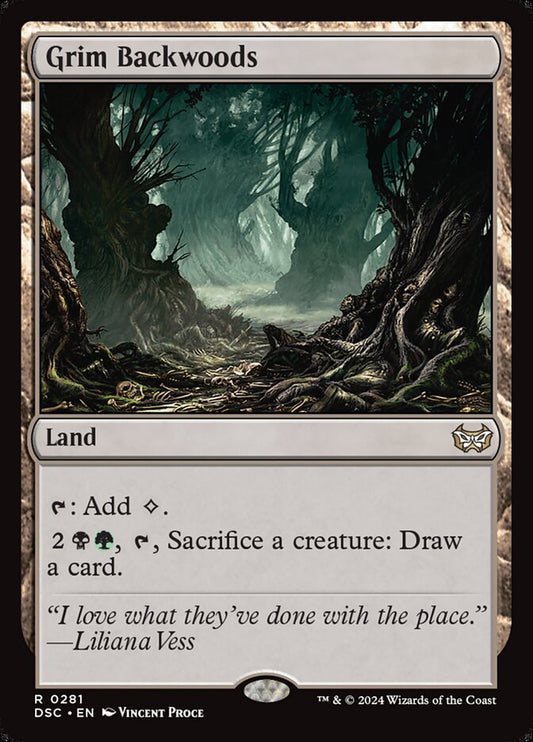 MTG Card Title: Grim Backwoods DSC/281