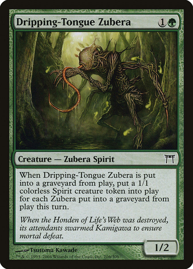 MTG Card Title: Dripping-Tongue Zubera CHK/206