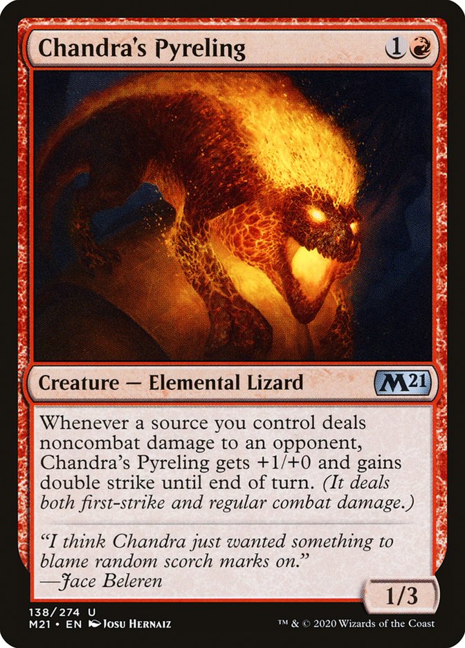 MTG Card Title: Chandra's Pyreling M21/138
