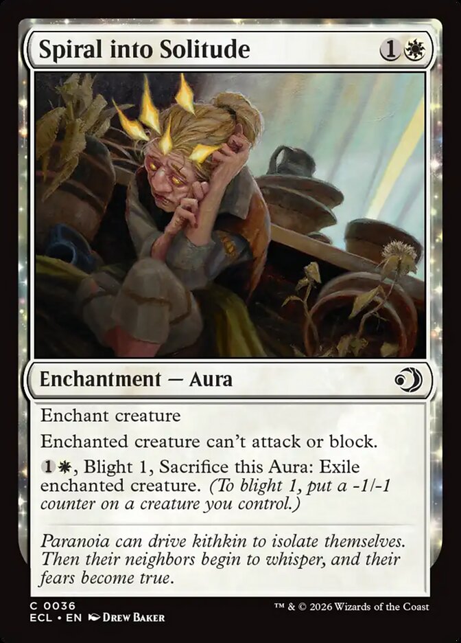 MTG Card Title: Spiral into Solitude ECL/36
