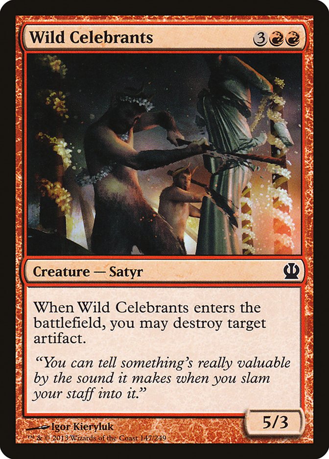 MTG Card Title: Wild Celebrants THS/147