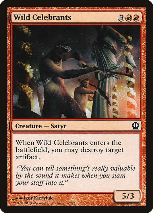MTG Card Title: Wild Celebrants THS/147