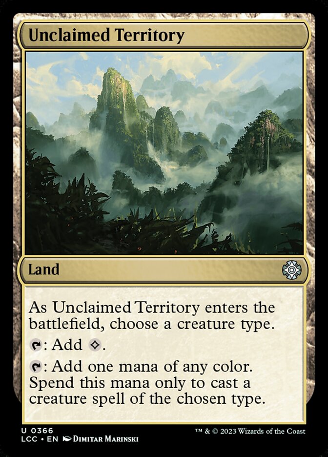 MTG Card Title: Unclaimed Territory LCC/366