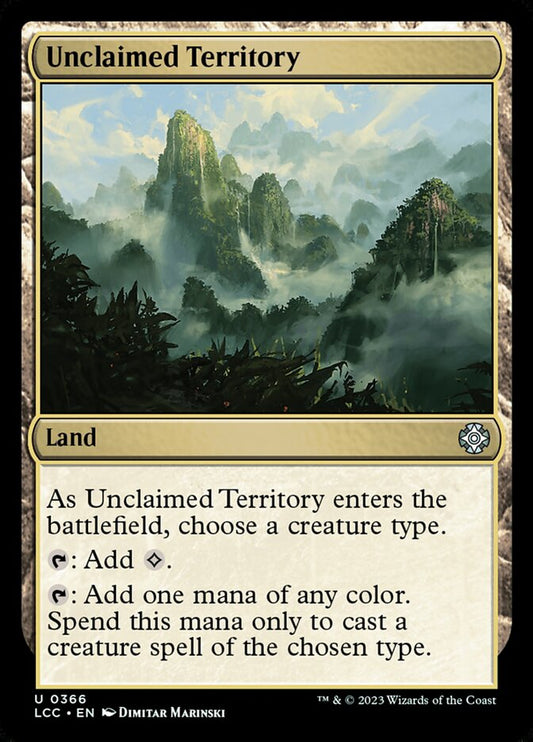 MTG Card Title: Unclaimed Territory LCC/366