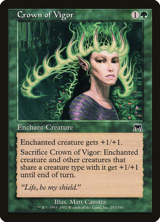 MTG Card Title: Crown of Vigor ONS/253