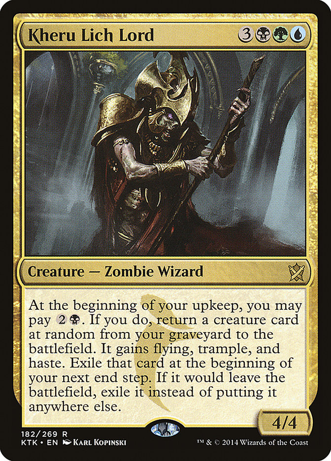 MTG Card Title: Kheru Lich Lord KTK/182