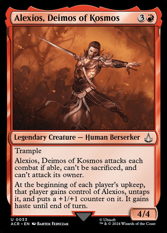 MTG Card Title: Alexios, Deimos of Kosmos ACR/33