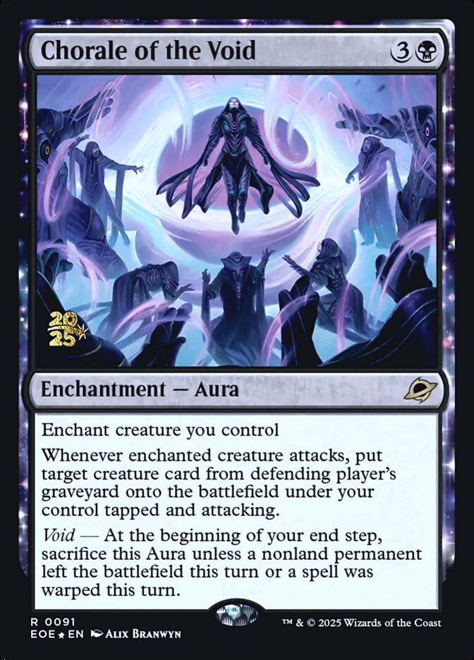 MTG Card Title: Chorale of the Void PEOE/91s
