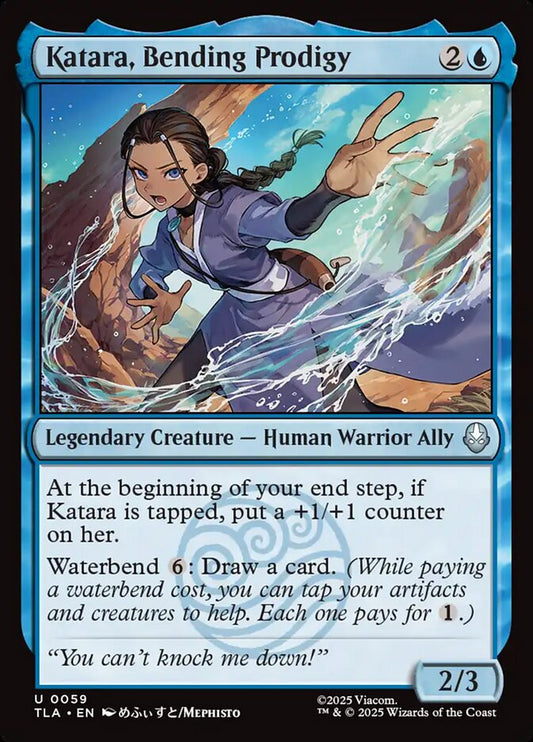 MTG Card Title: Katara, Bending Prodigy TLA/59