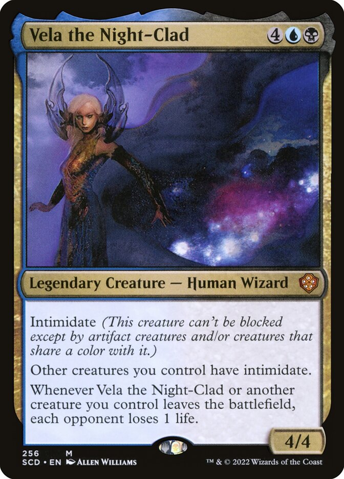 MTG Card Title: Vela the Night-Clad SCD/256