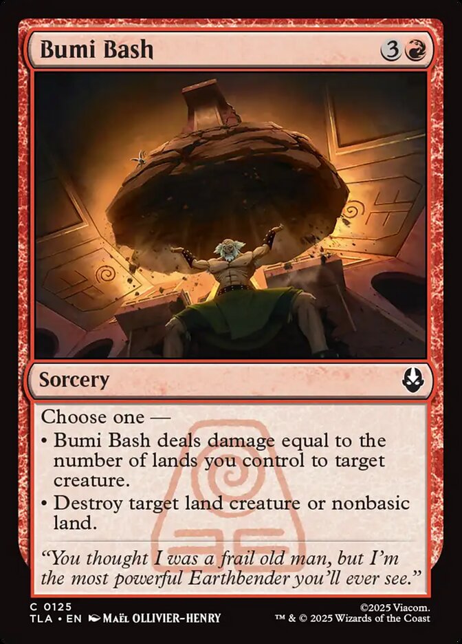 MTG Card Title: Bumi Bash TLA/125