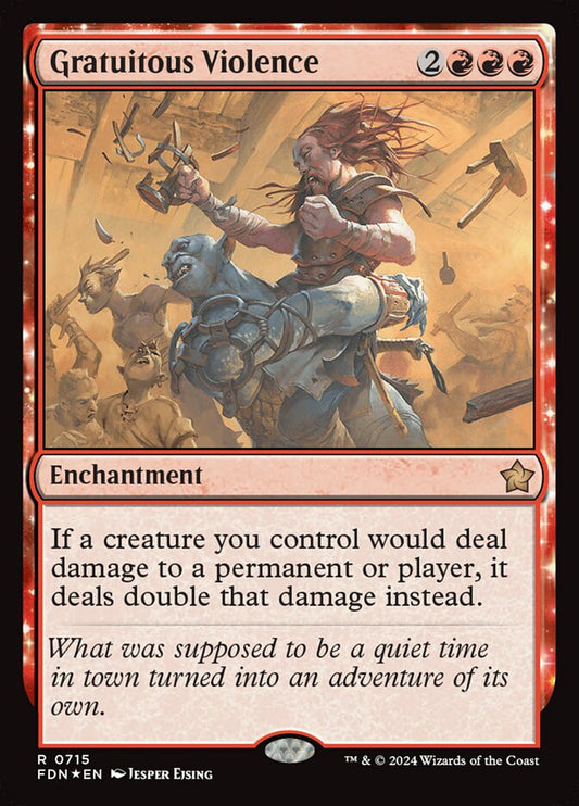 MTG Card Title: Gratuitous Violence FDN/715