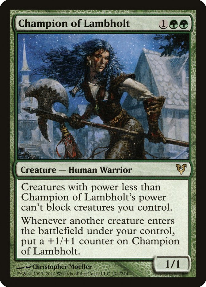 MTG Card Title: Champion of Lambholt AVR/171