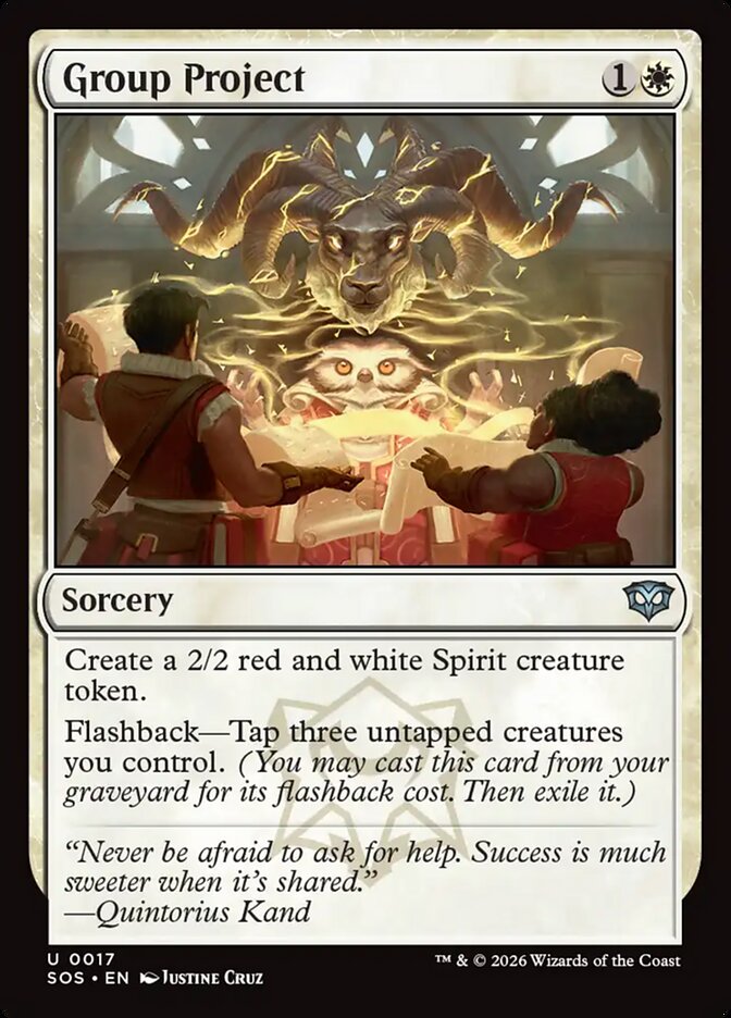 MTG Card Title: Group Project SOS/17