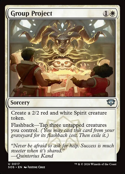 MTG Card Title: Group Project SOS/17