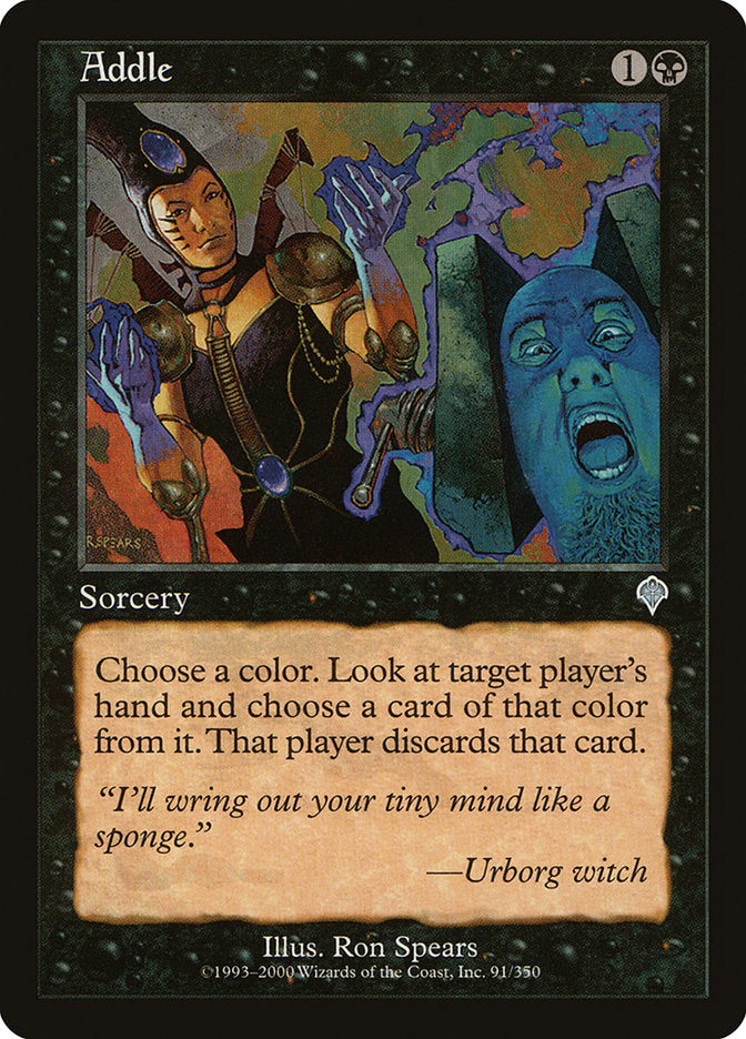 MTG Card Title: Addle INV/91
