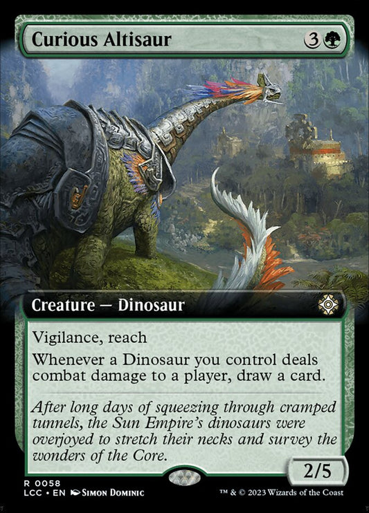 MTG Card Title: Curious Altisaur LCC/58