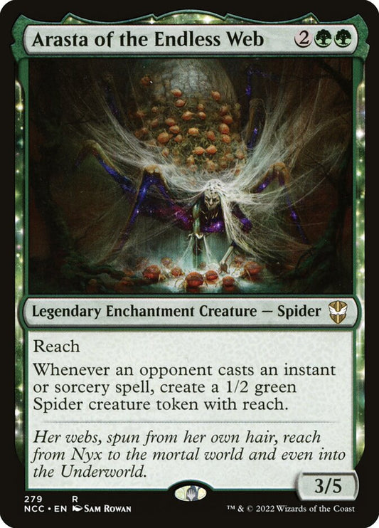 MTG Card Title: Arasta of the Endless Web NCC/279