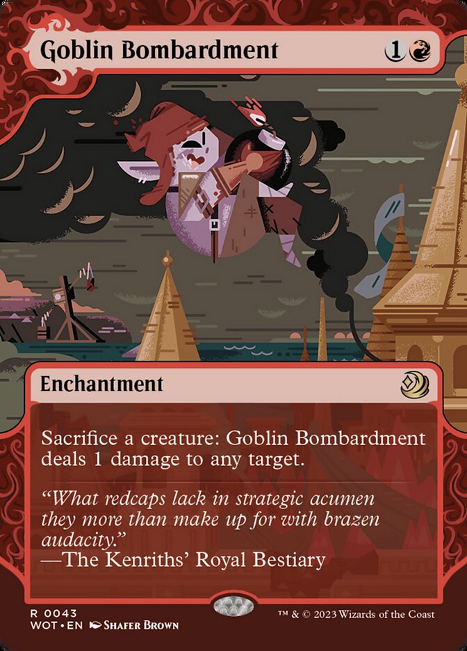 MTG Card Title: Goblin Bombardment WOT/43
