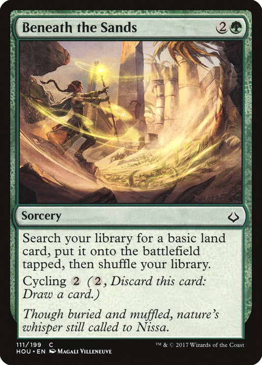 MTG Card Title: Beneath the Sands HOU/111