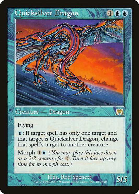 MTG Card Title: Quicksilver Dragon ONS/103