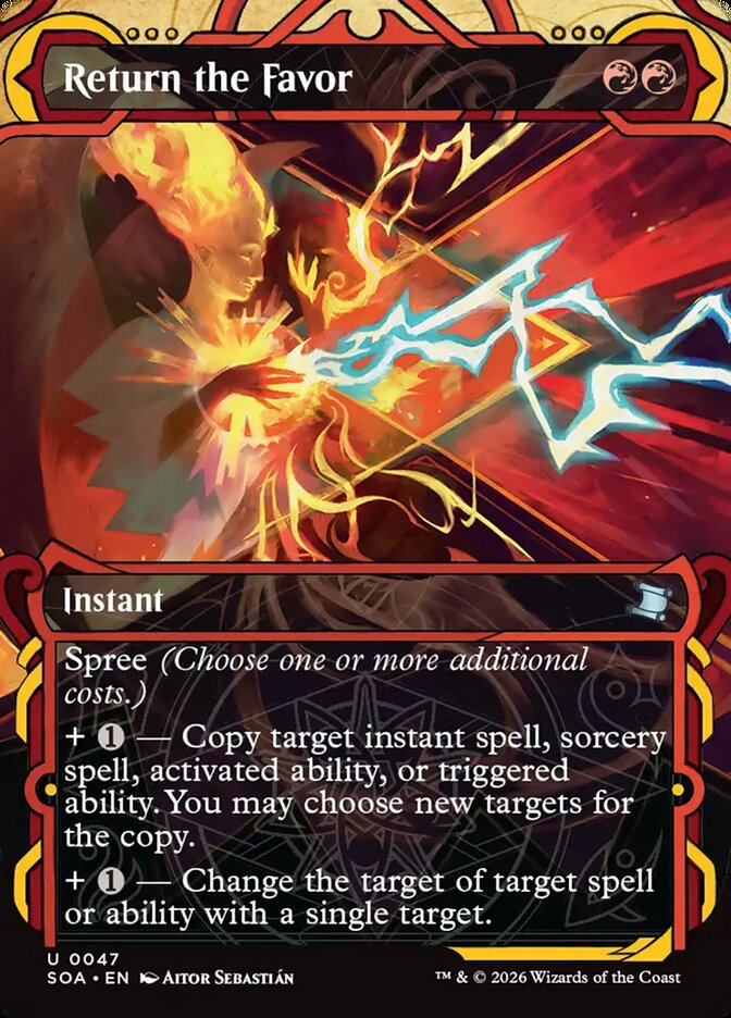 MTG Card Title: Return the Favor SOA/47