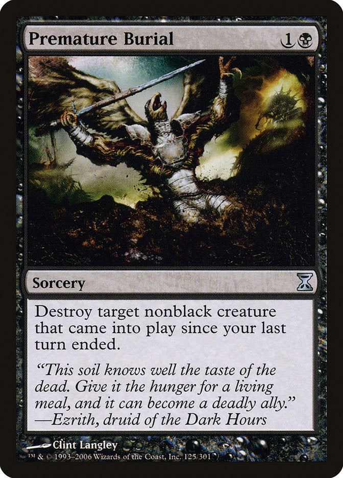 MTG Card Title: Premature Burial TSP/125