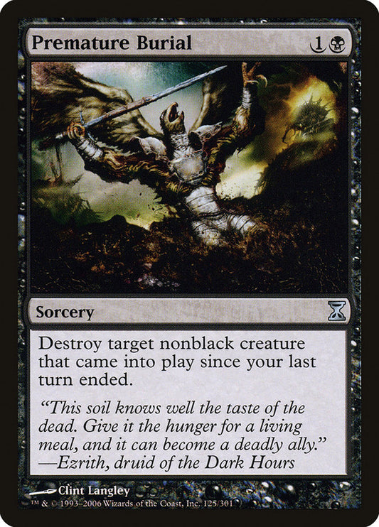 MTG Card Title: Premature Burial TSP/125